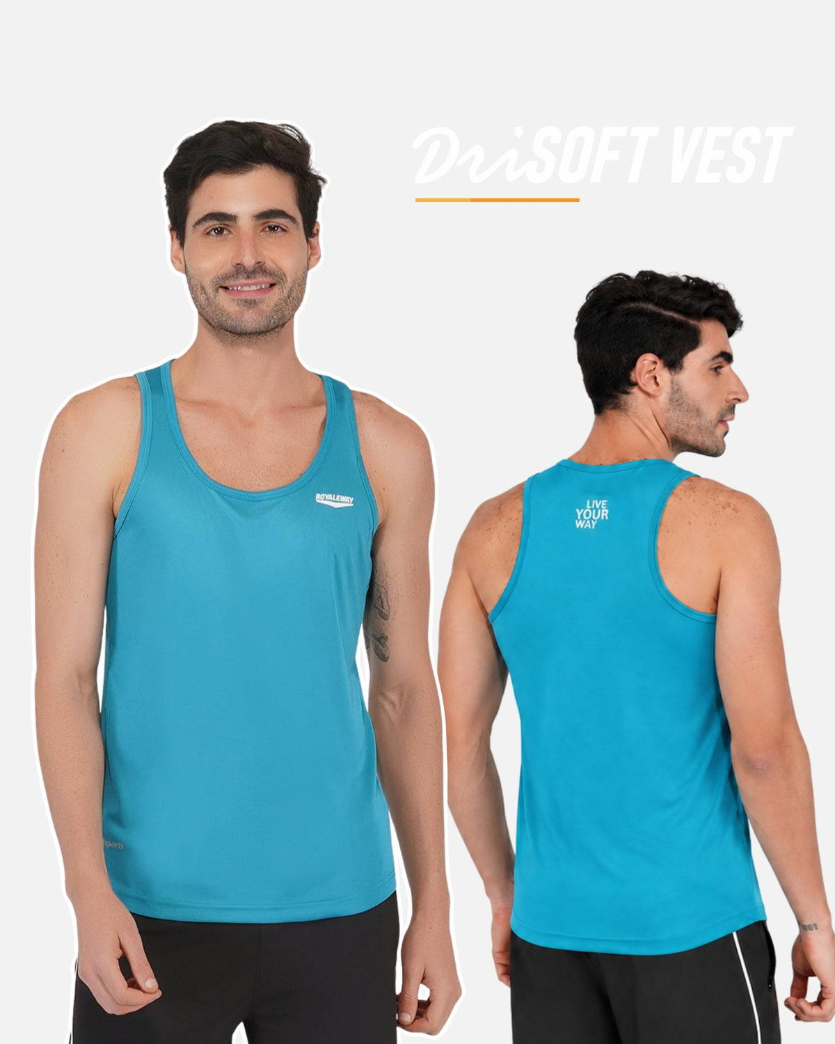 DriSOFT Peacock Blue Men Vest