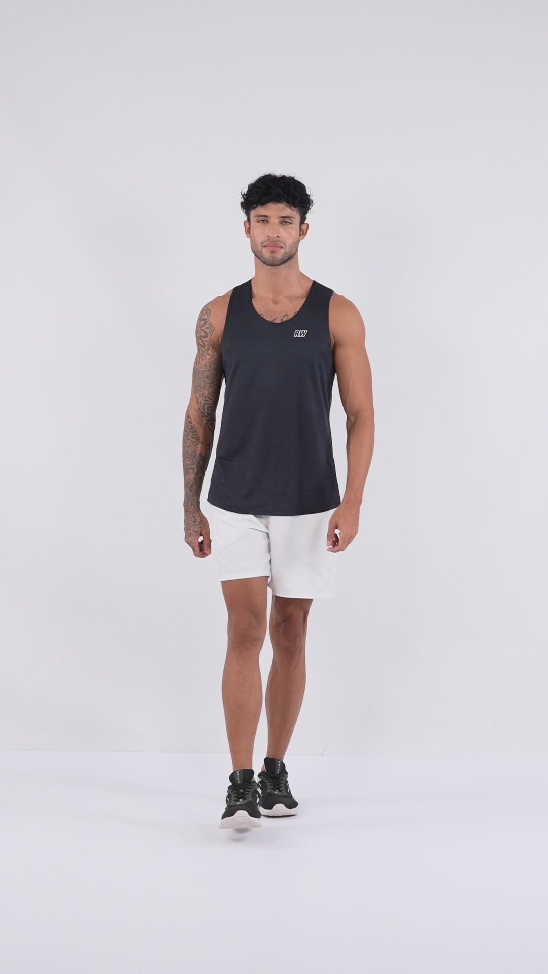 Jacquard Black Men Vest
