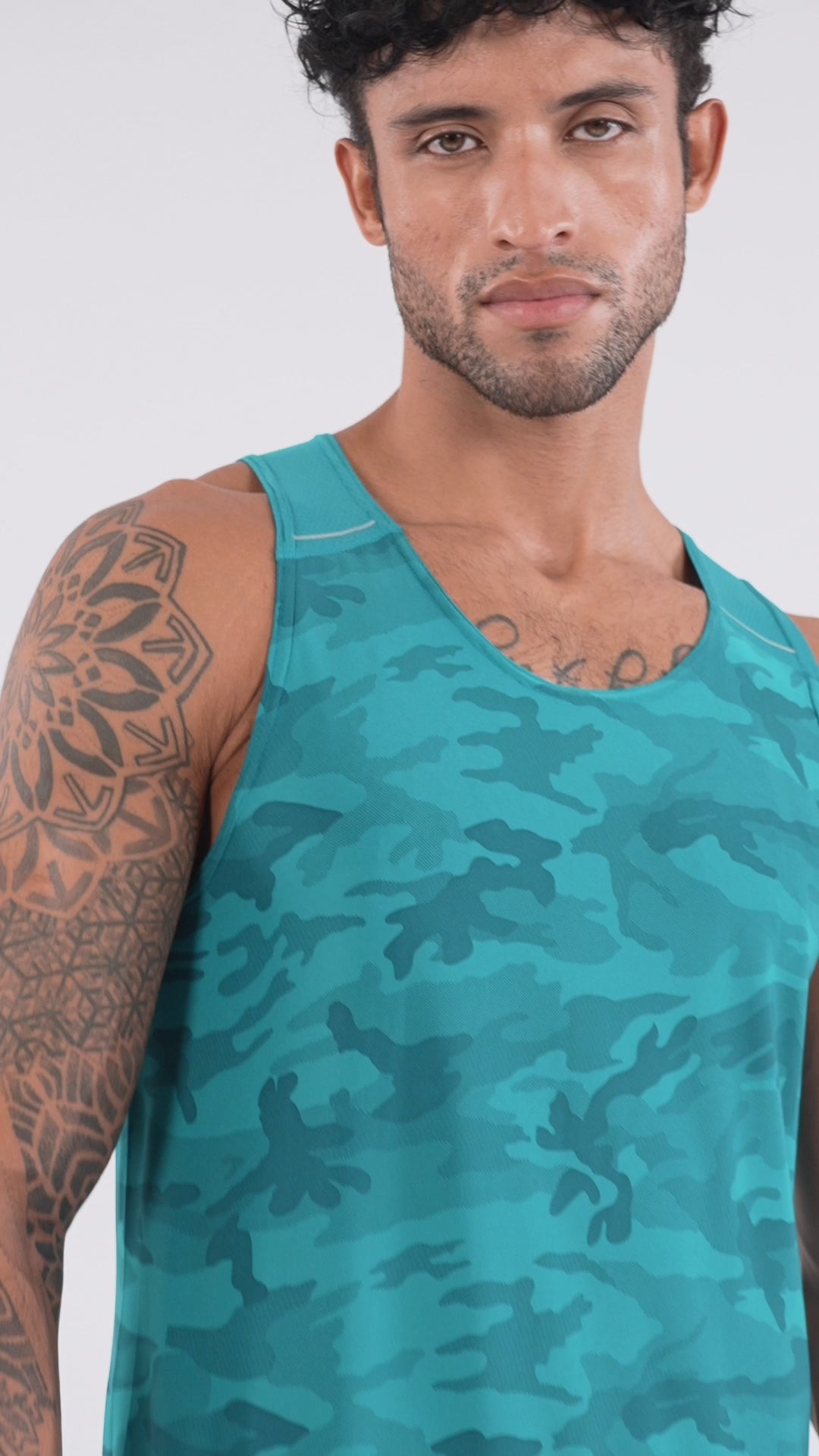 Camo Airforce Blue Men Vest