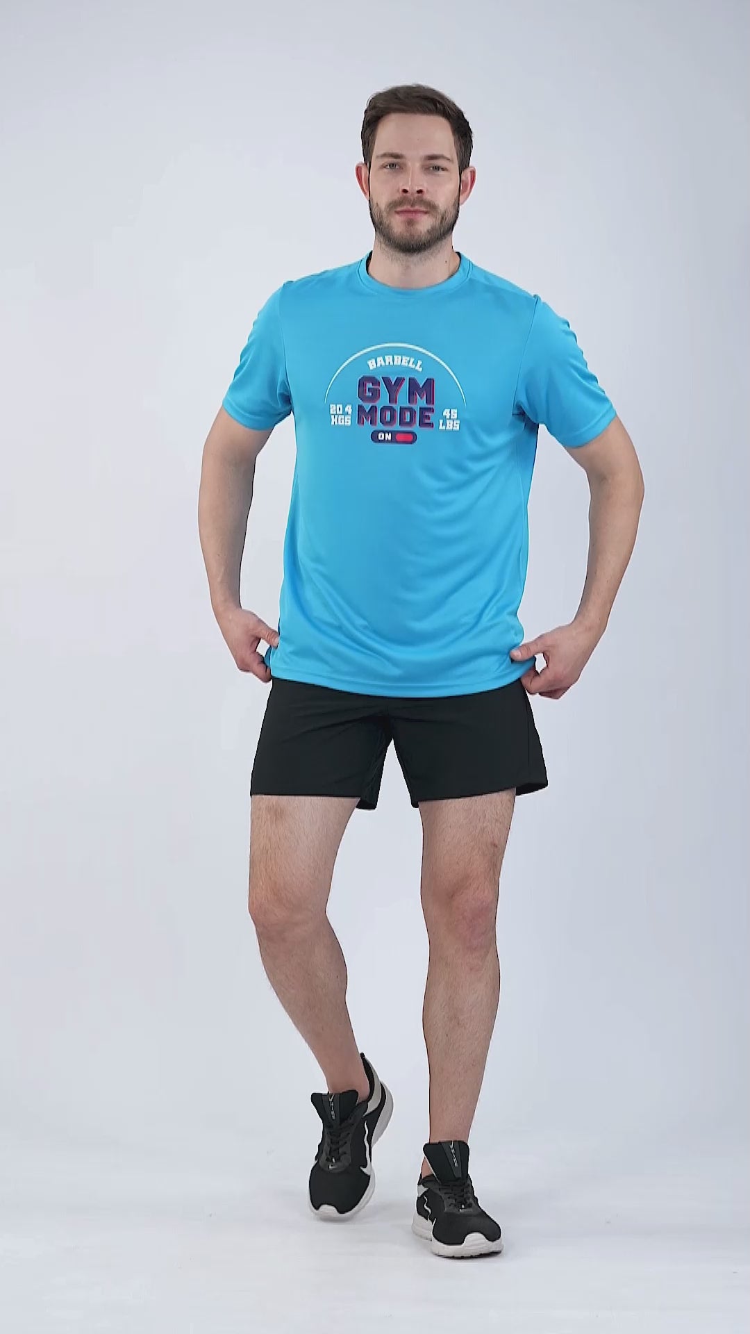 Gym T Blue T-Shirt Slim Fit Men RWM2055