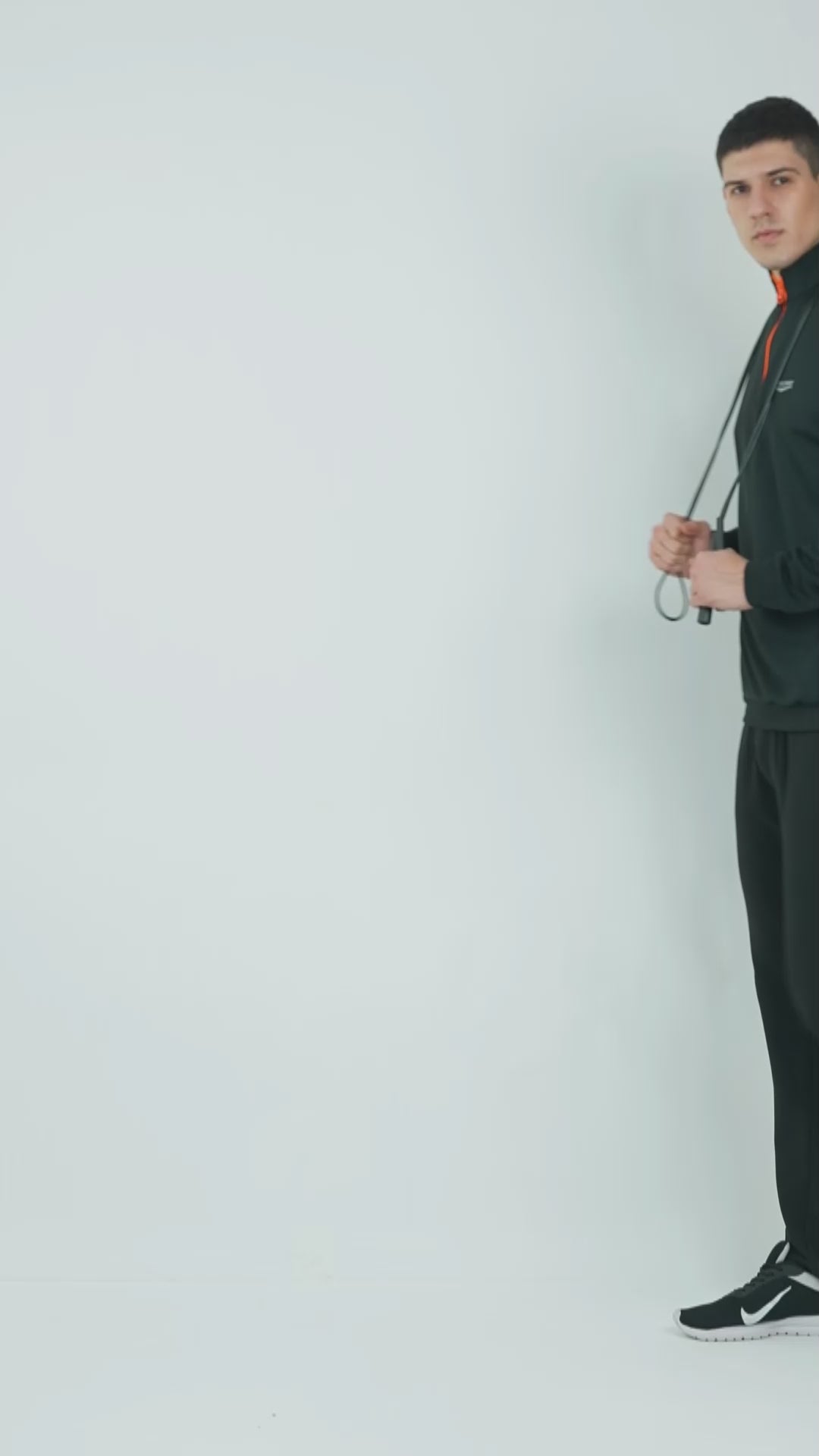 CrossFIT Neon Orange Black Half Zipper Jacket RWM6002