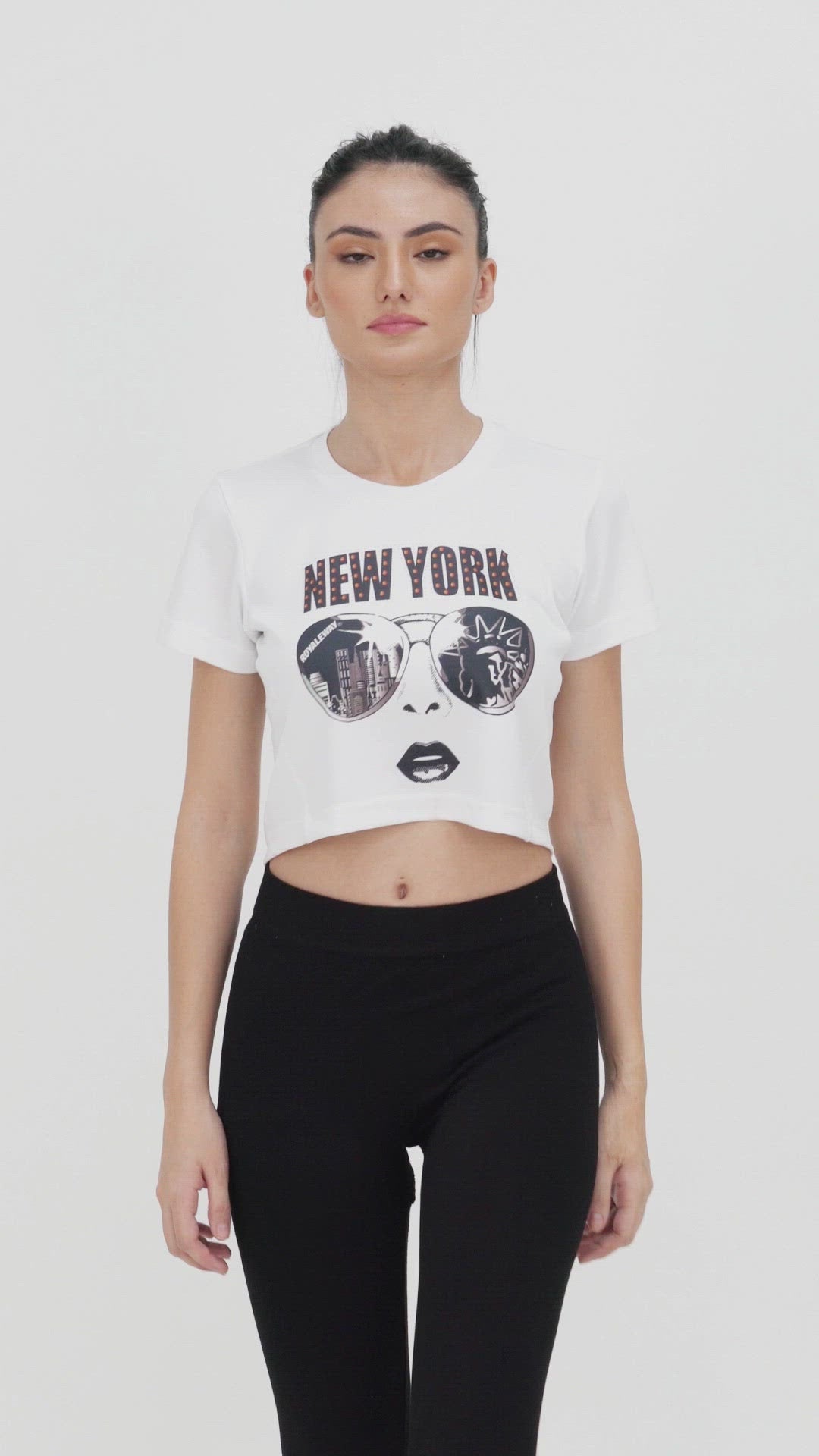 White Long Back Crop Top RWW2032
