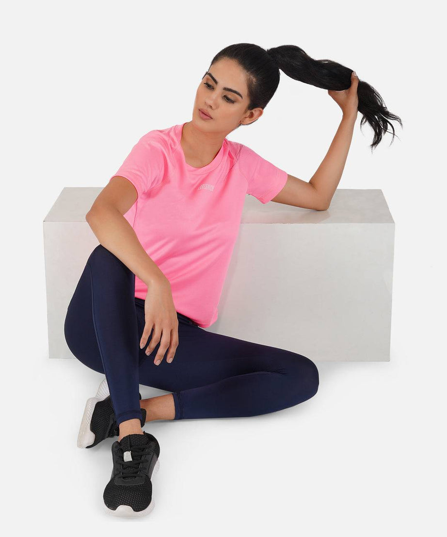 Fluorescent Pink Raglan T-Shirt RWW2061 Raglan T-Shirt - royaleway.com