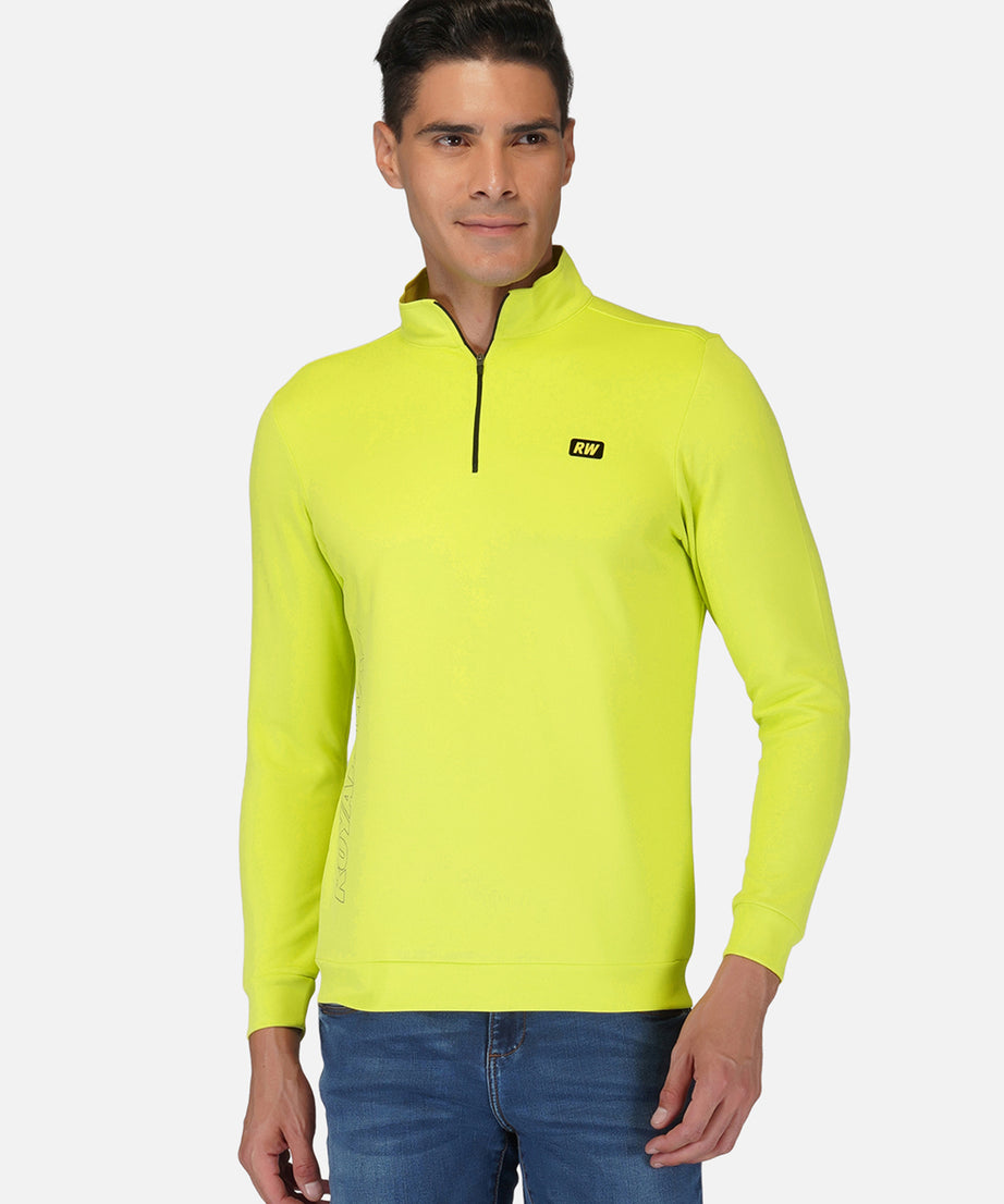 CrossFIT Neon Green Half Zipper Jacket RWM6031 Half Zipper Jacket - royaleway.com