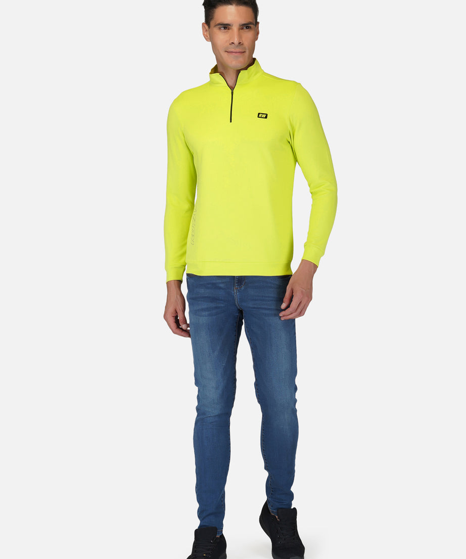 CrossFIT Neon Green Half Zipper Jacket RWM6031 Half Zipper Jacket - royaleway.com