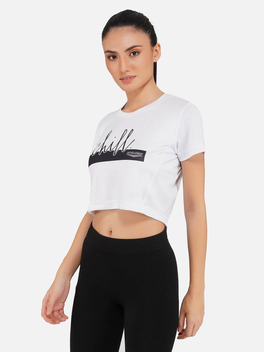 LONG BACK CROP TOP CHILL WHITE RWW2035