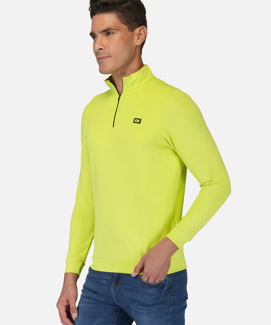 CrossFIT Neon Green Half Zipper Jacket RWM6031 Half Zipper Jacket - royaleway.com