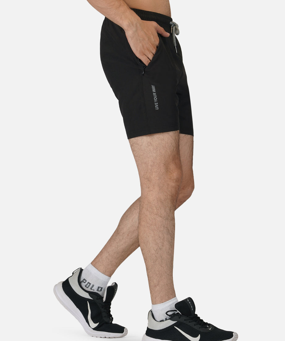 NS Lycra Black Short RWM1010 Shorts - royaleway.com