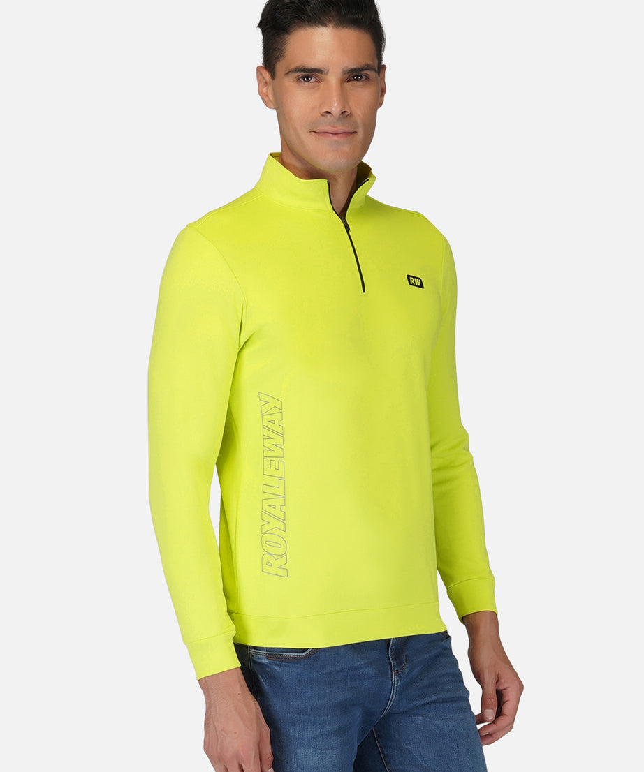 CrossFIT Neon Green Half Zipper Jacket RWM6031 Half Zipper Jacket - royaleway.com