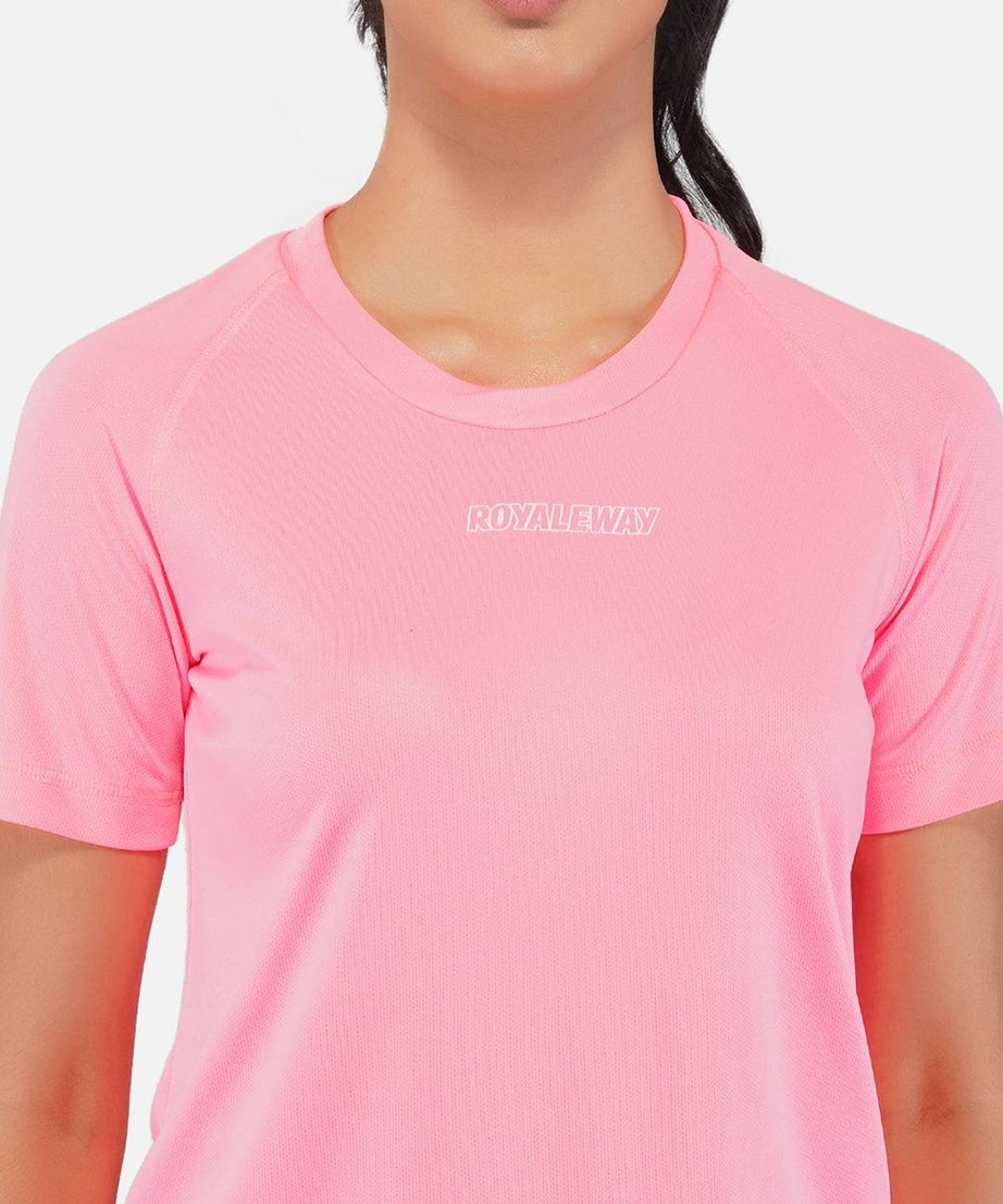 Fluorescent Pink Raglan T-Shirt RWW2061 Raglan T-Shirt - royaleway.com