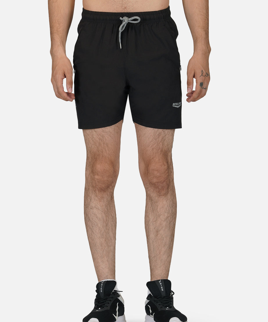 NS Lycra Black Short RWM1010 Shorts - royaleway.com