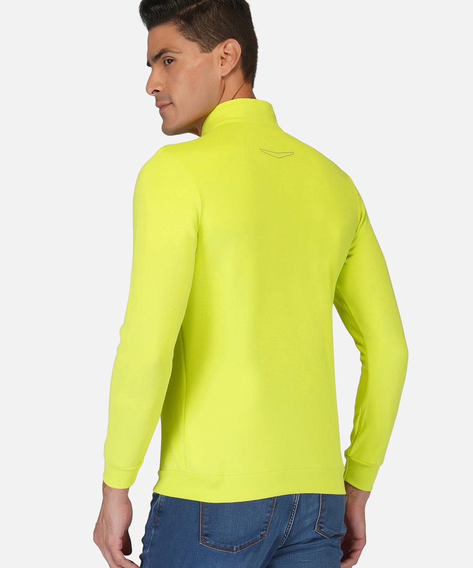 CrossFIT Neon Green Half Zipper Jacket RWM6031 Half Zipper Jacket - royaleway.com