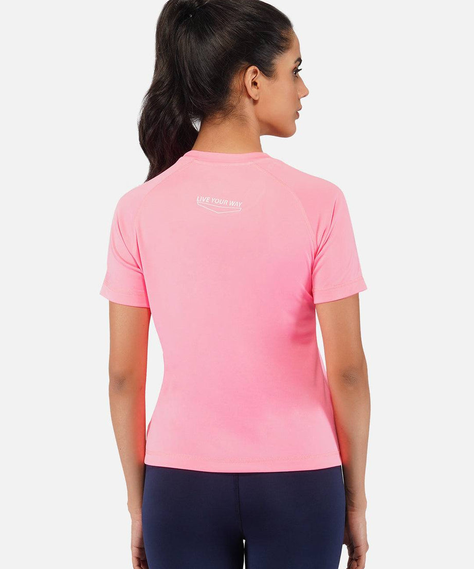 Fluorescent Pink Raglan T-Shirt RWW2061 Raglan T-Shirt - royaleway.com