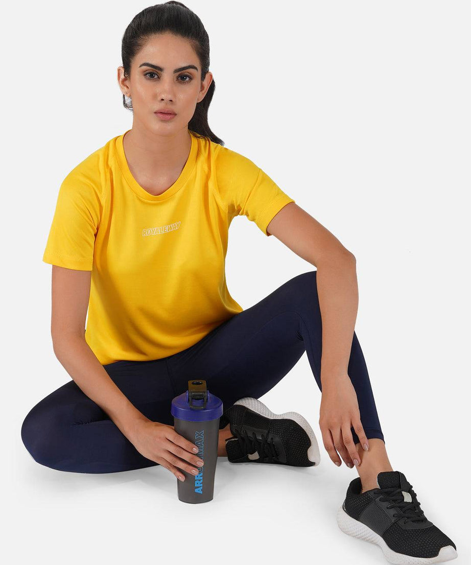 DriDOT Top T Shirt Apparel Women Raglan Golden Yellow RWW2065 Raglan T-Shirt - royaleway.com