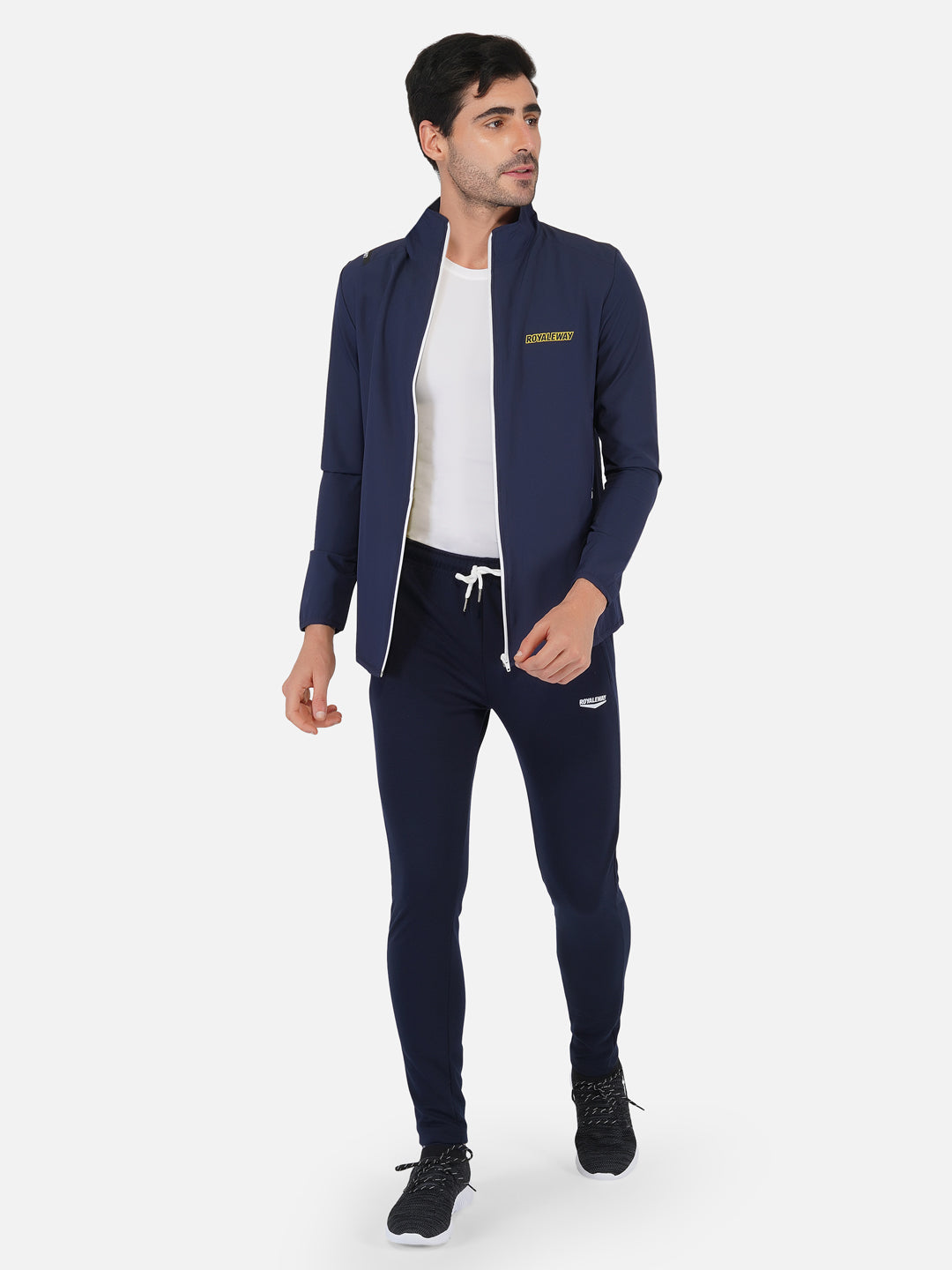 Sports Jacket Apparel Men NS Lycra Navy Blue RWM6027 NS Lycra Jacket - royaleway.com