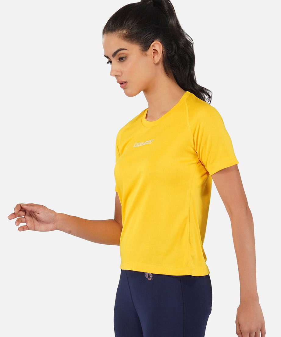 DriDOT Top T Shirt Apparel Women Raglan Golden Yellow RWW2065 Raglan T-Shirt - royaleway.com
