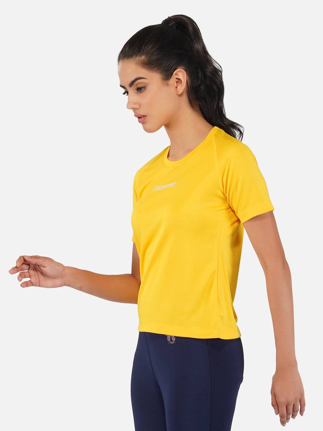 DriDOT Top T Shirt Apparel Women Raglan Golden Yellow RWW2065 Raglan T-Shirt - royaleway.com