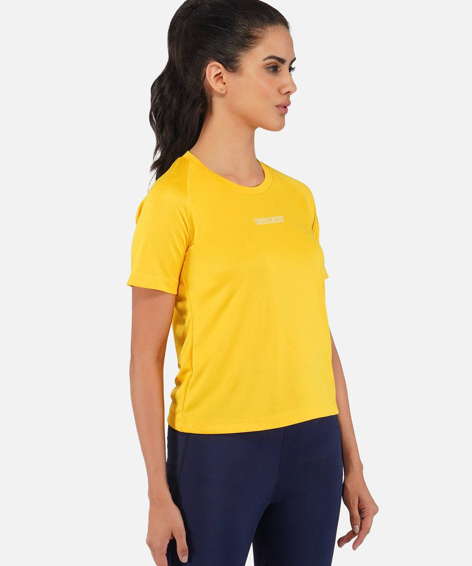 DriDOT Top T Shirt Apparel Women Raglan Golden Yellow RWW2065 Raglan T-Shirt - royaleway.com