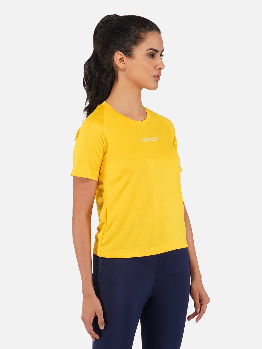 DriDOT Top T Shirt Apparel Women Raglan Golden Yellow RWW2065 Raglan T-Shirt - royaleway.com
