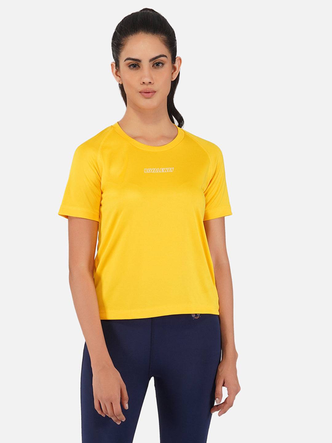 DriDOT Top T Shirt Apparel Women Raglan Golden Yellow RWW2065 Raglan T-Shirt - royaleway.com