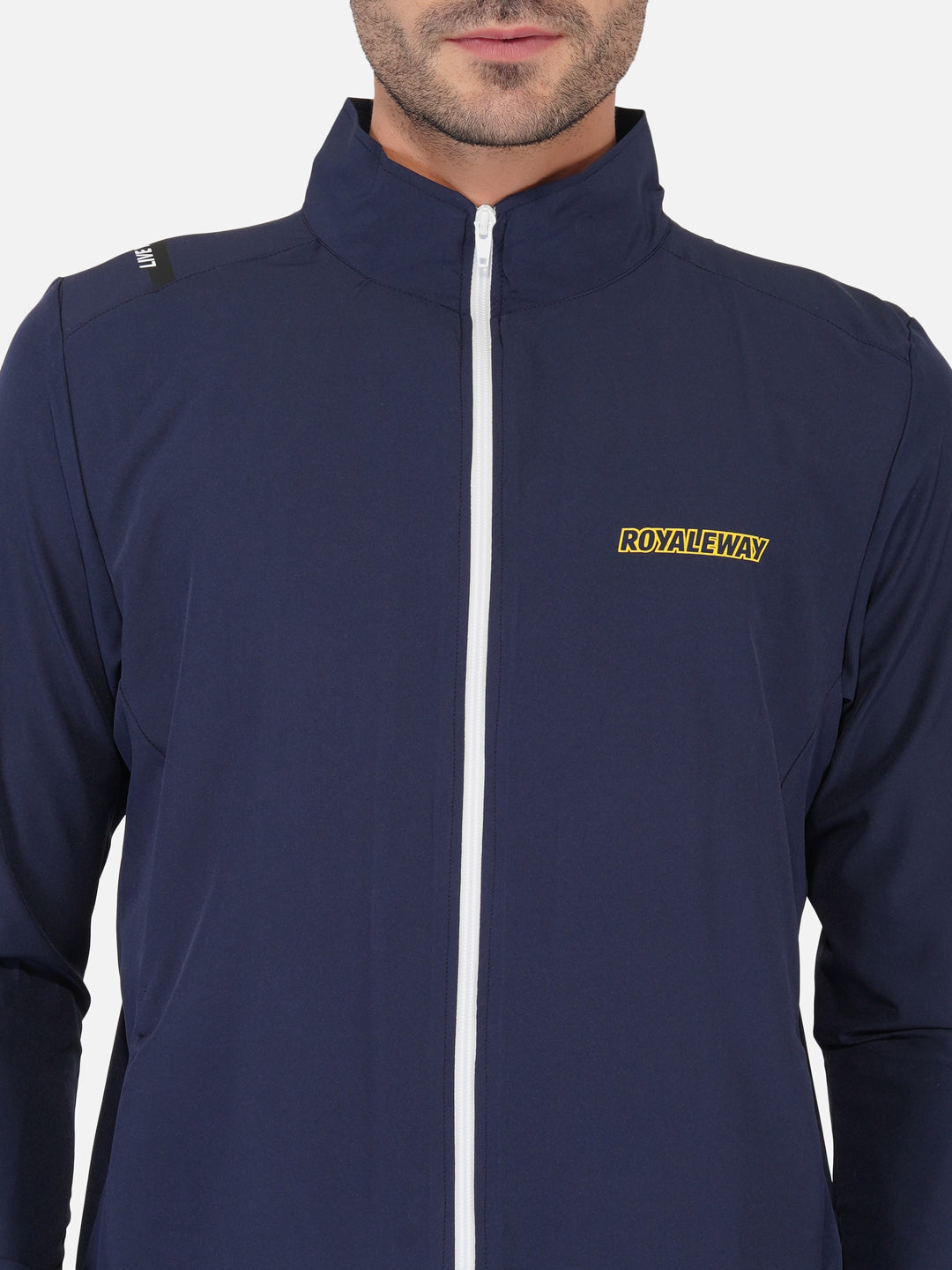 Sports Jacket Apparel Men NS Lycra Navy Blue RWM6027 NS Lycra Jacket - royaleway.com