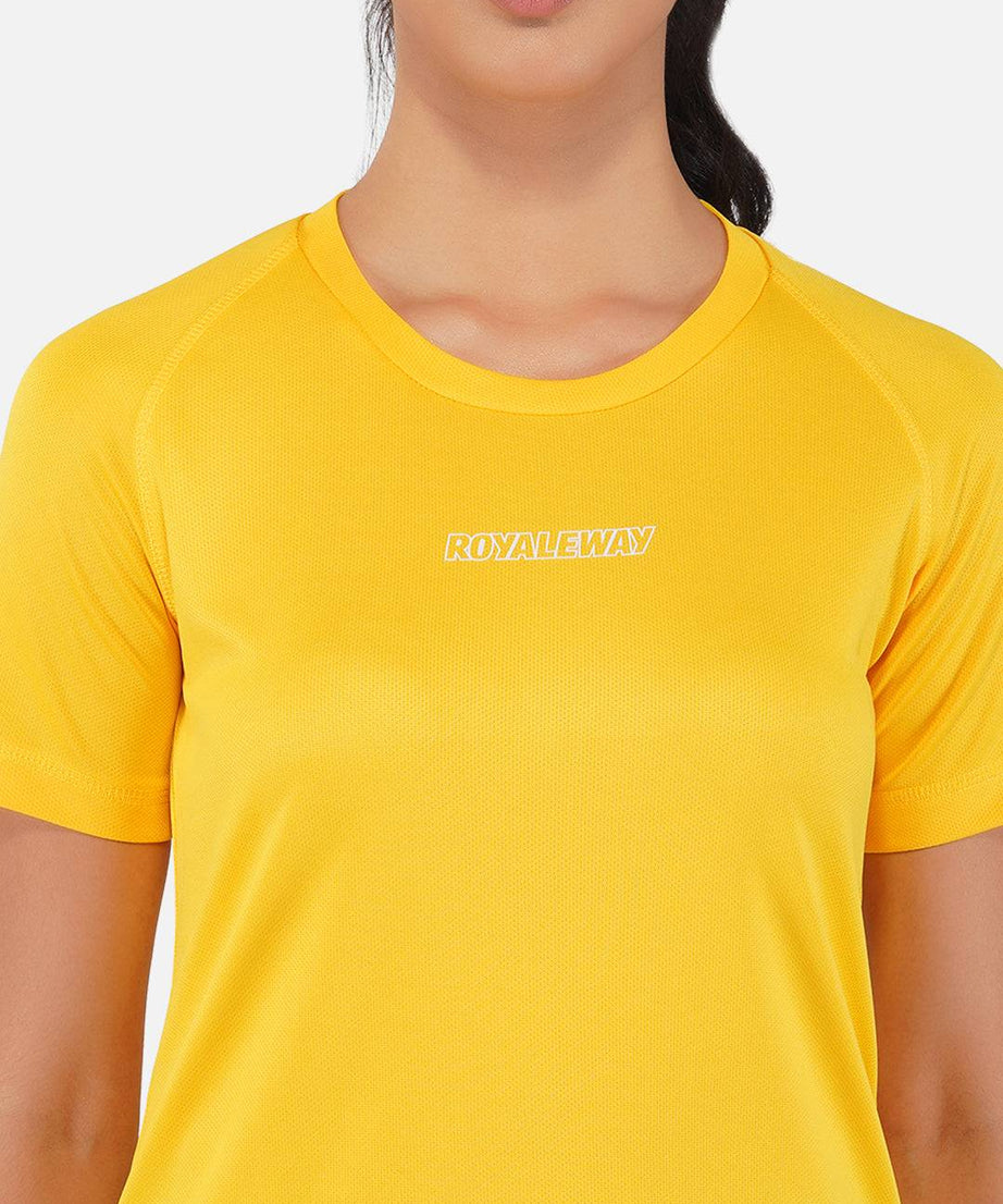 DriDOT Top T Shirt Apparel Women Raglan Golden Yellow RWW2065 Raglan T-Shirt - royaleway.com