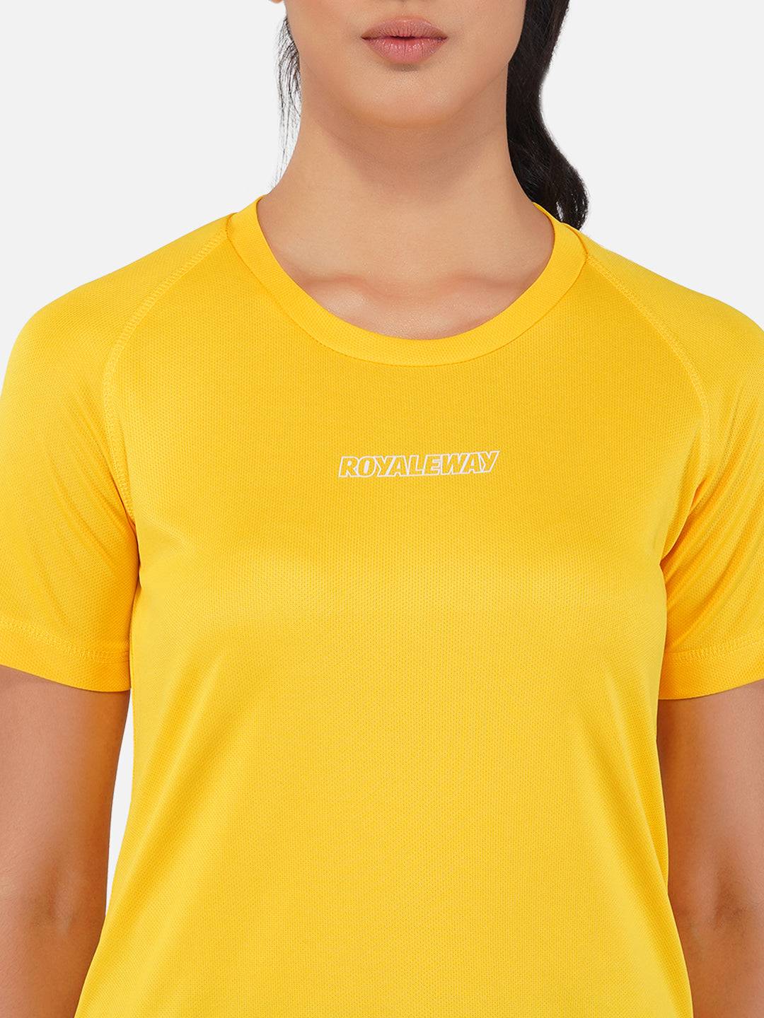 DriDOT Top T Shirt Apparel Women Raglan Golden Yellow RWW2065 Raglan T-Shirt - royaleway.com