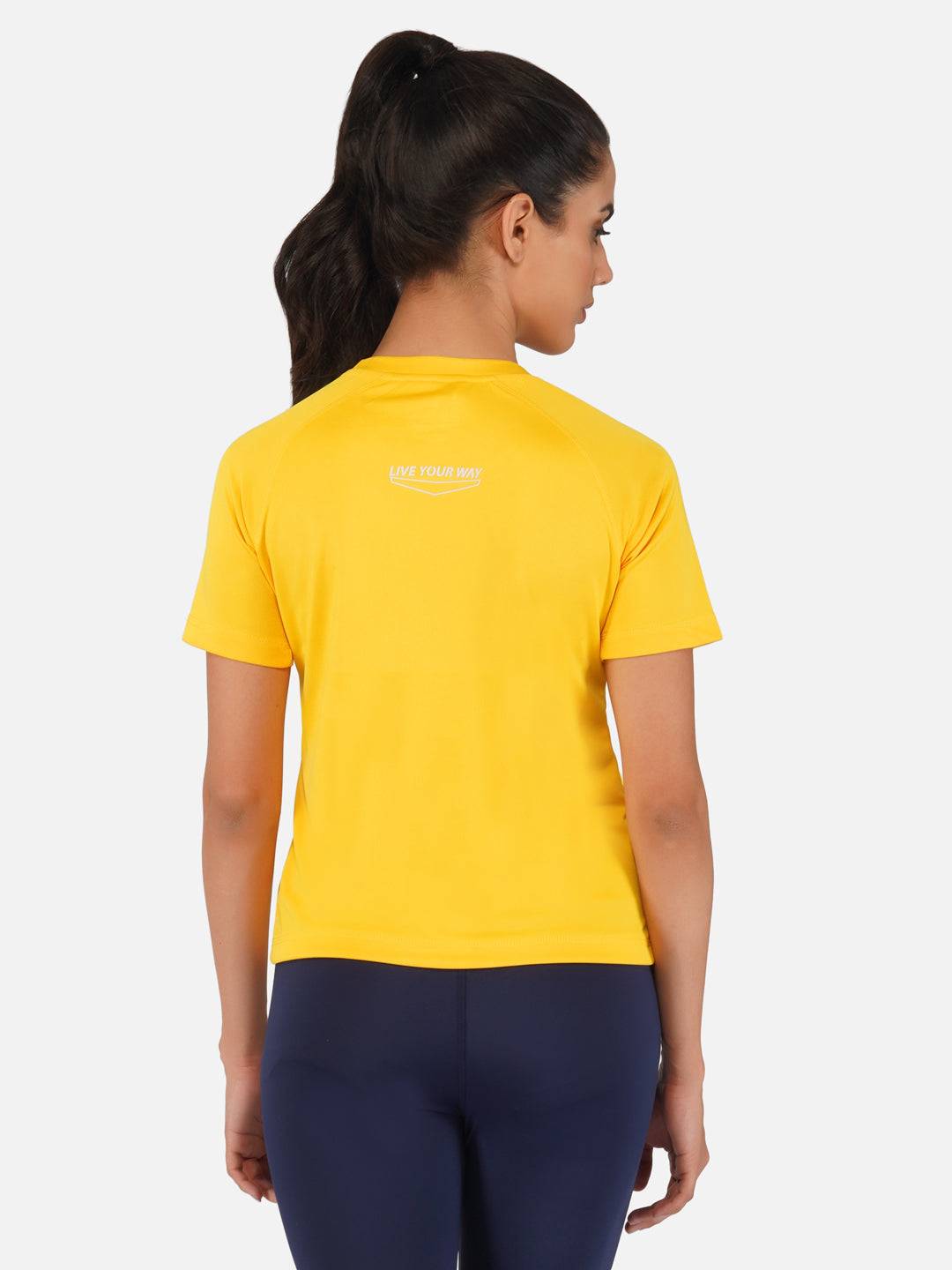 DriDOT Top T Shirt Apparel Women Raglan Golden Yellow RWW2065 Raglan T-Shirt - royaleway.com