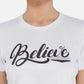 LONG BACK CROP TOP BELIEVE WHITE RWW2034