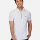 DriDOT Zipper Polo T Shirt White RWM2024