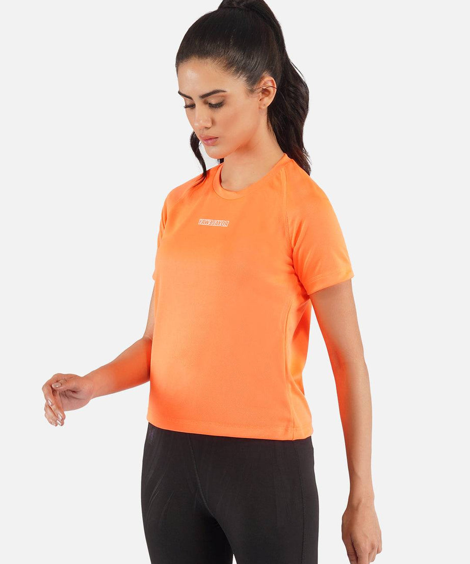 Flourescent Orange Raglan T-Shirt RWW2064 Raglan T-Shirt - royaleway.com