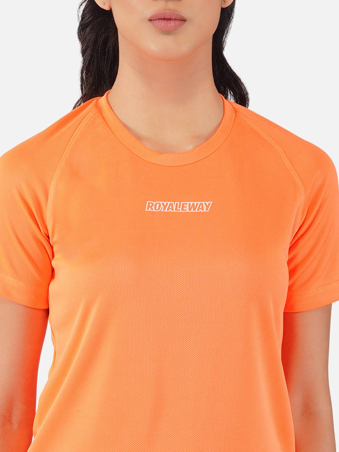 Flourescent Orange Raglan T-Shirt RWW2064 Raglan T-Shirt - royaleway.com
