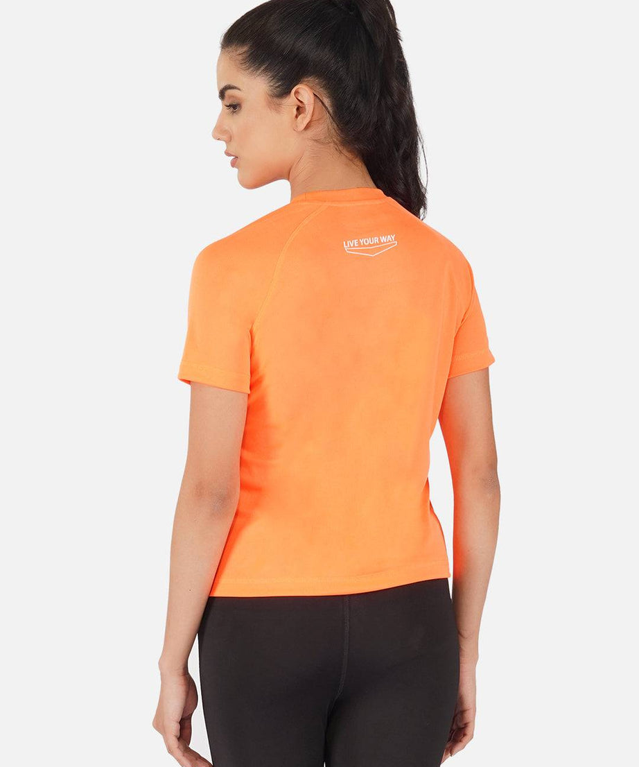Flourescent Orange Raglan T-Shirt RWW2064 Raglan T-Shirt - royaleway.com