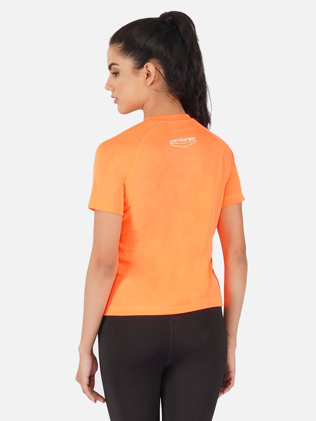 Flourescent Orange Raglan T-Shirt RWW2064 Raglan T-Shirt - royaleway.com