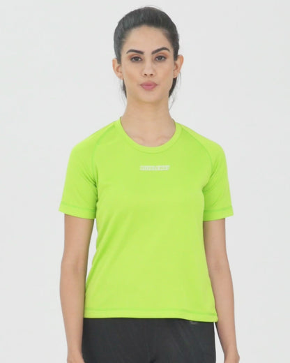 DriDOT Top T Shirt Apparel Women Raglan Pista Green RWW2062