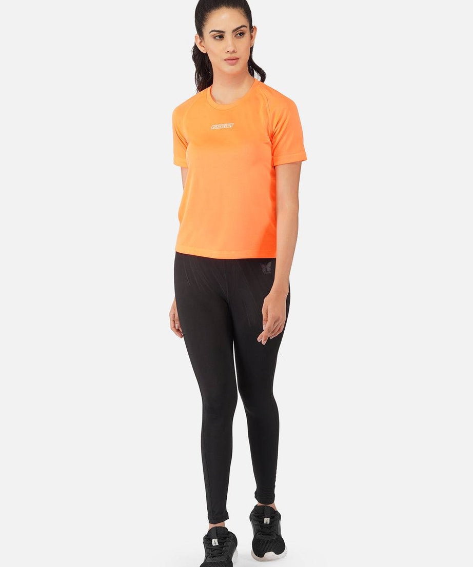 Flourescent Orange Raglan T-Shirt RWW2064 Raglan T-Shirt - royaleway.com