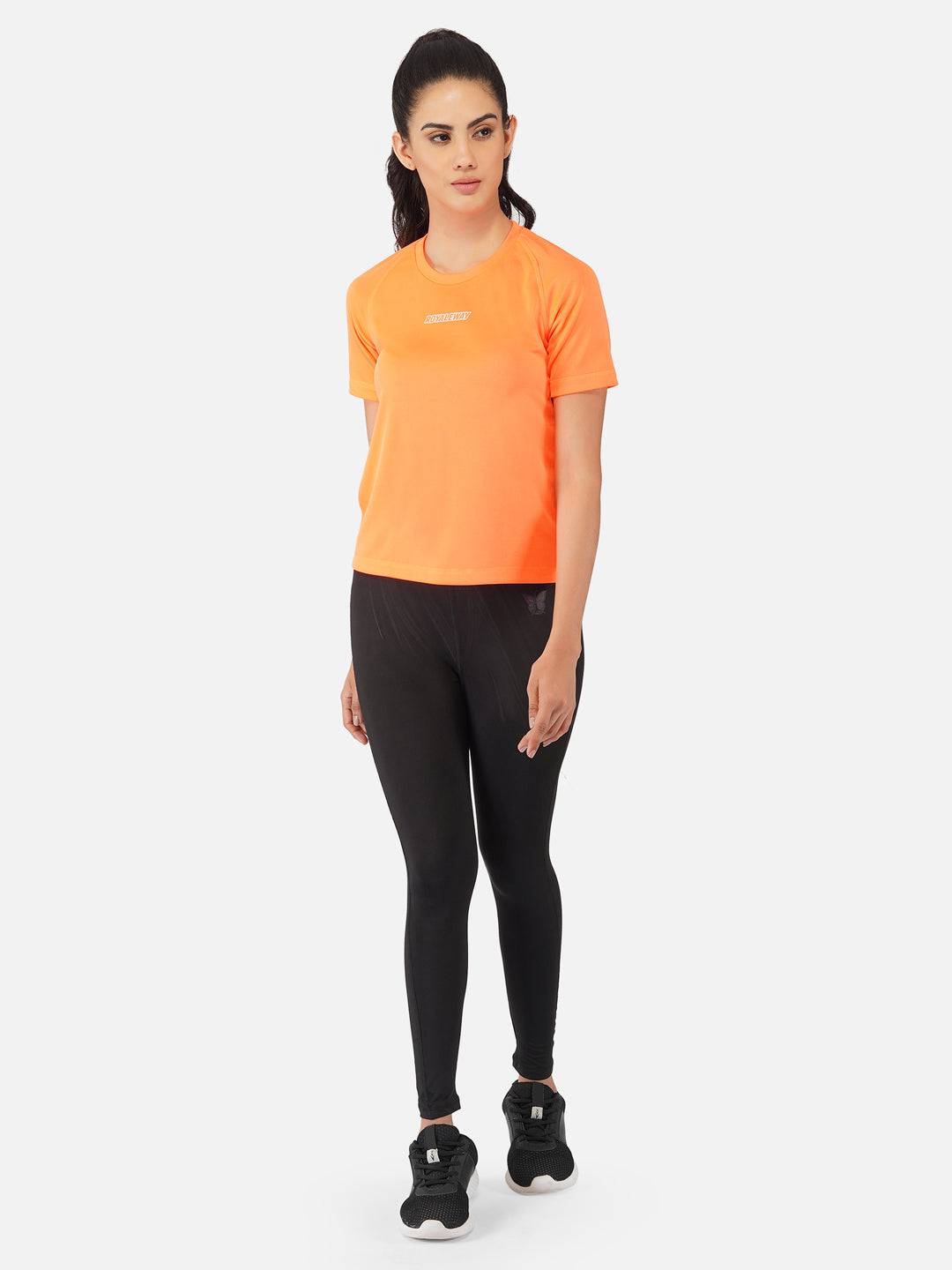Flourescent Orange Raglan T-Shirt RWW2064 Raglan T-Shirt - royaleway.com