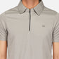 DriDOT Zipper Polo T Shirt Grey RWM2028