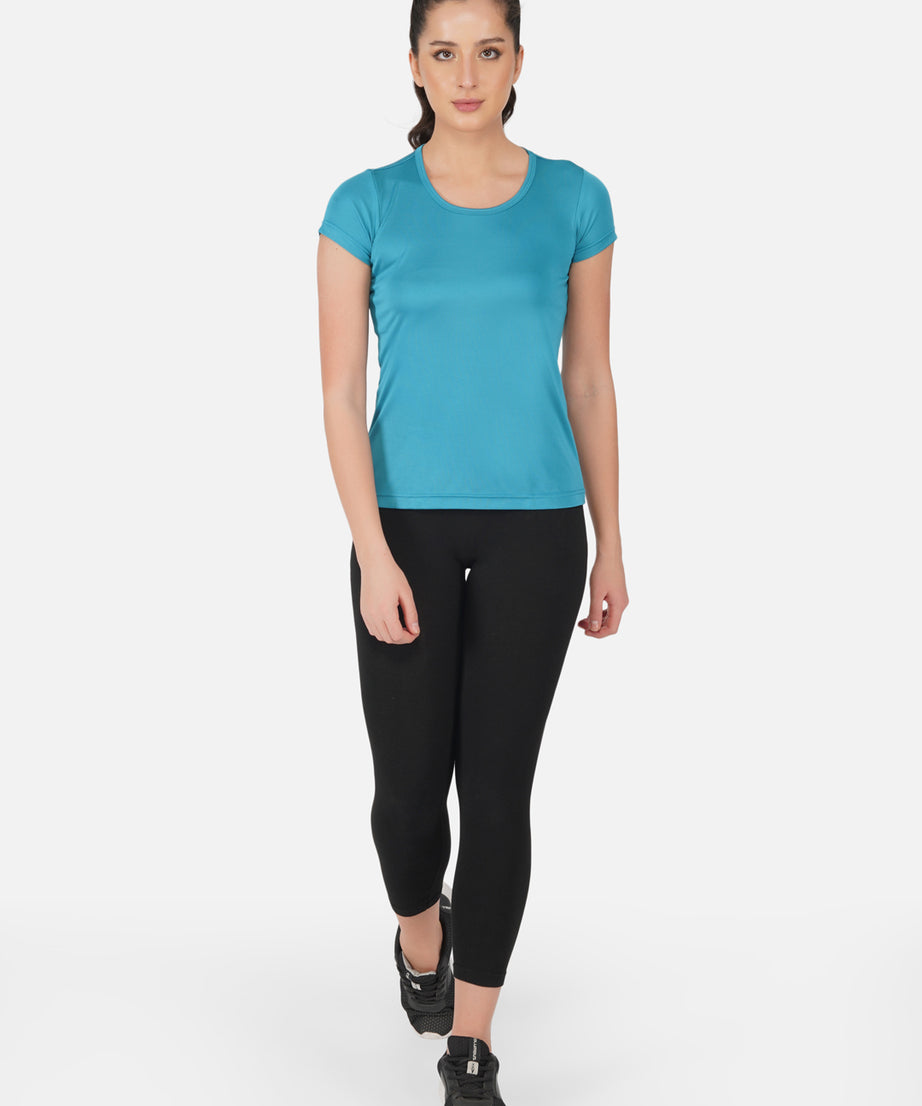 DriSOFT T Shirt Top Peacock Blue Women RWW2058
