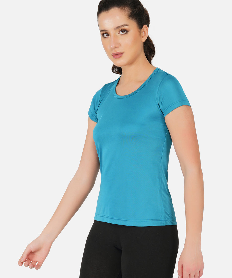 DriSOFT T Shirt Top Peacock Blue Women RWW2058