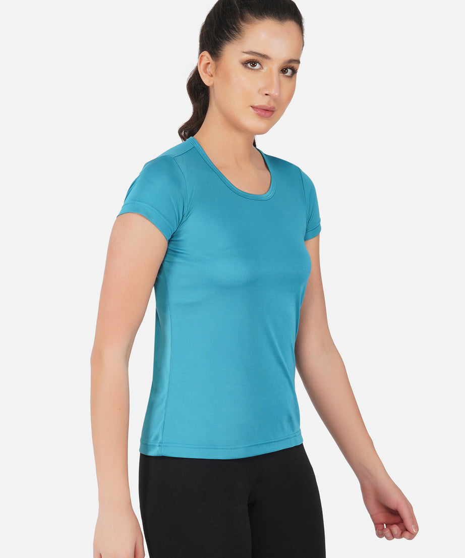 DriSOFT T Shirt Top Peacock Blue Women RWW2058