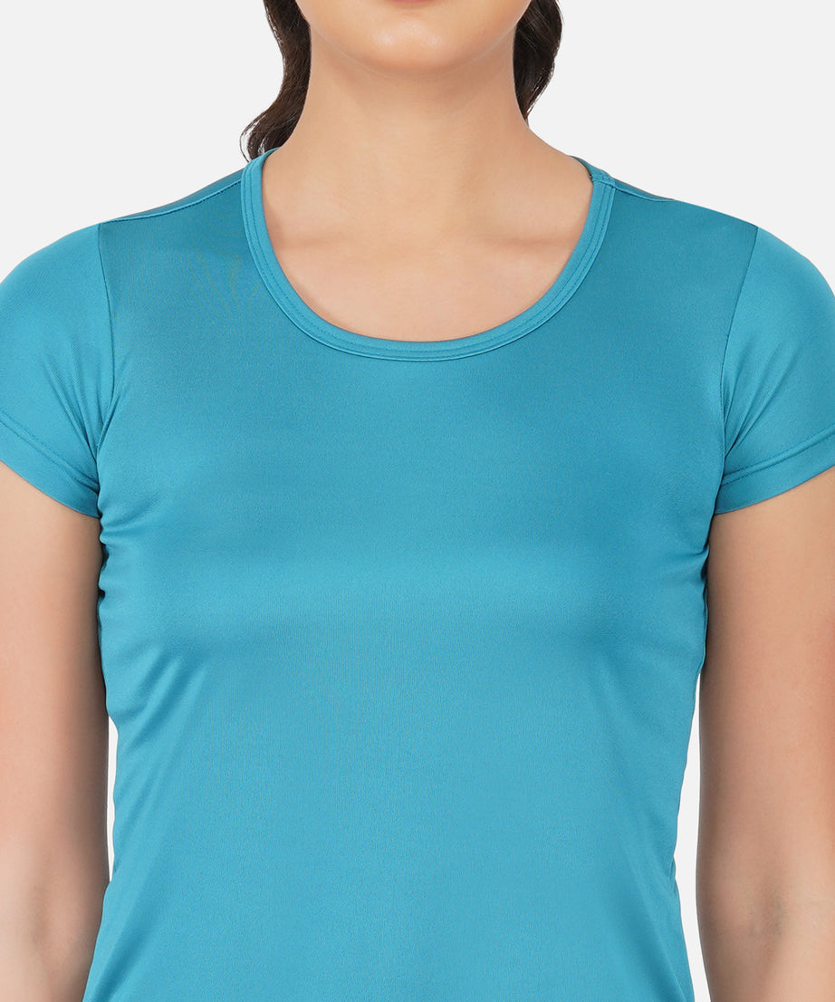 DriSOFT T Shirt Top Peacock Blue Women RWW2058