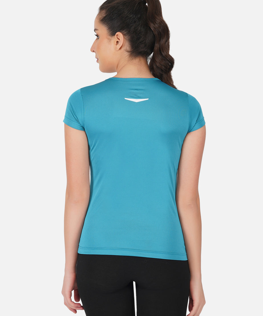 DriSOFT T Shirt Top Peacock Blue Women RWW2058