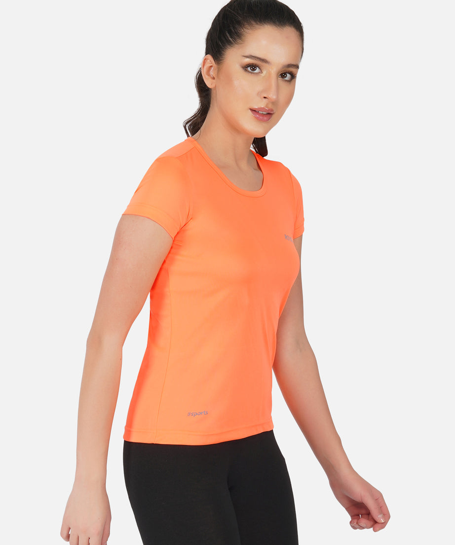DriSOFT Fluorescent Orange RWW2049 Top T Shirt Women T-Shirt - royaleway.com