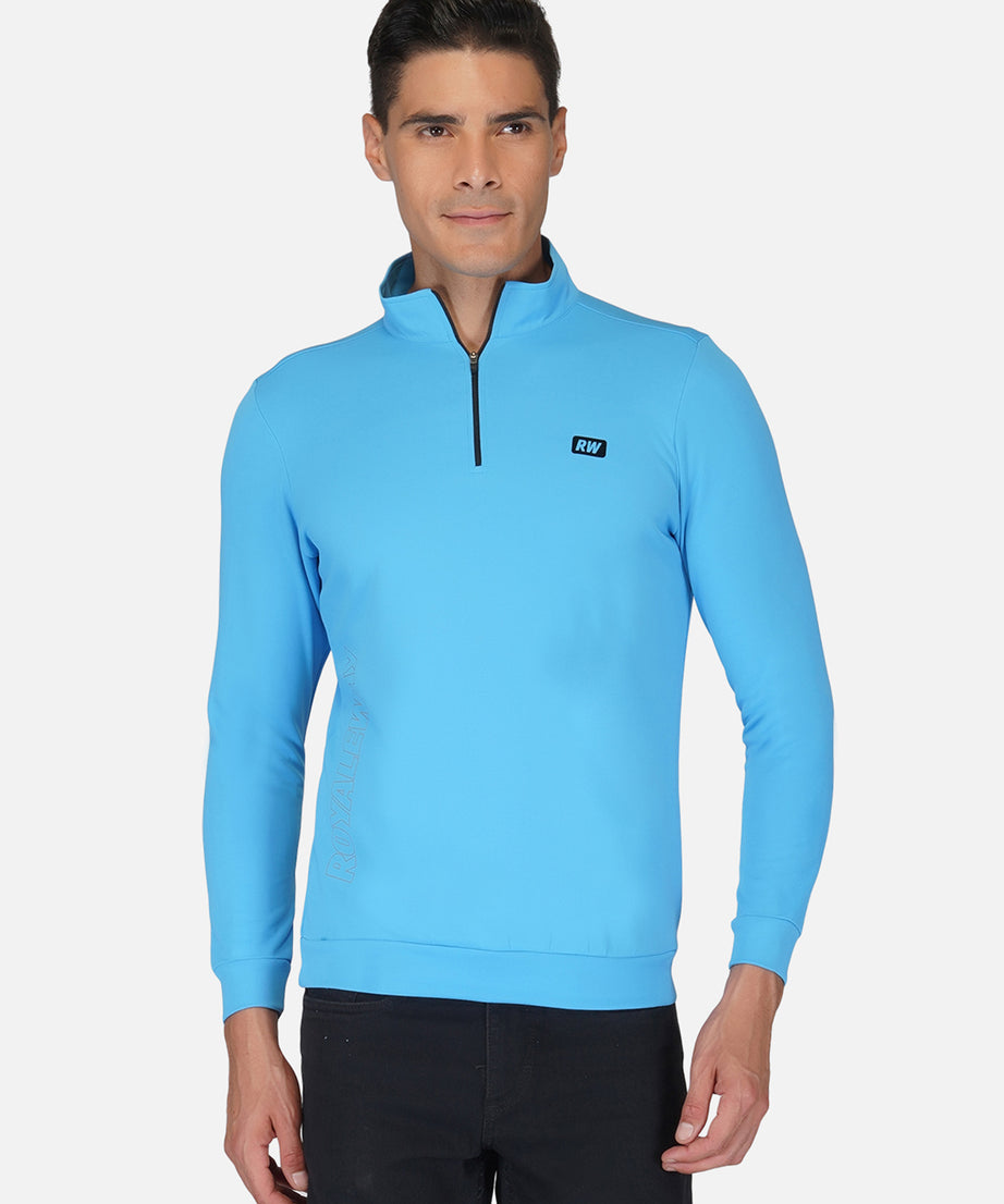 CrossFIT T Blue Half Zipper Jacket RWM6033 Half Zipper Jacket - royaleway.com