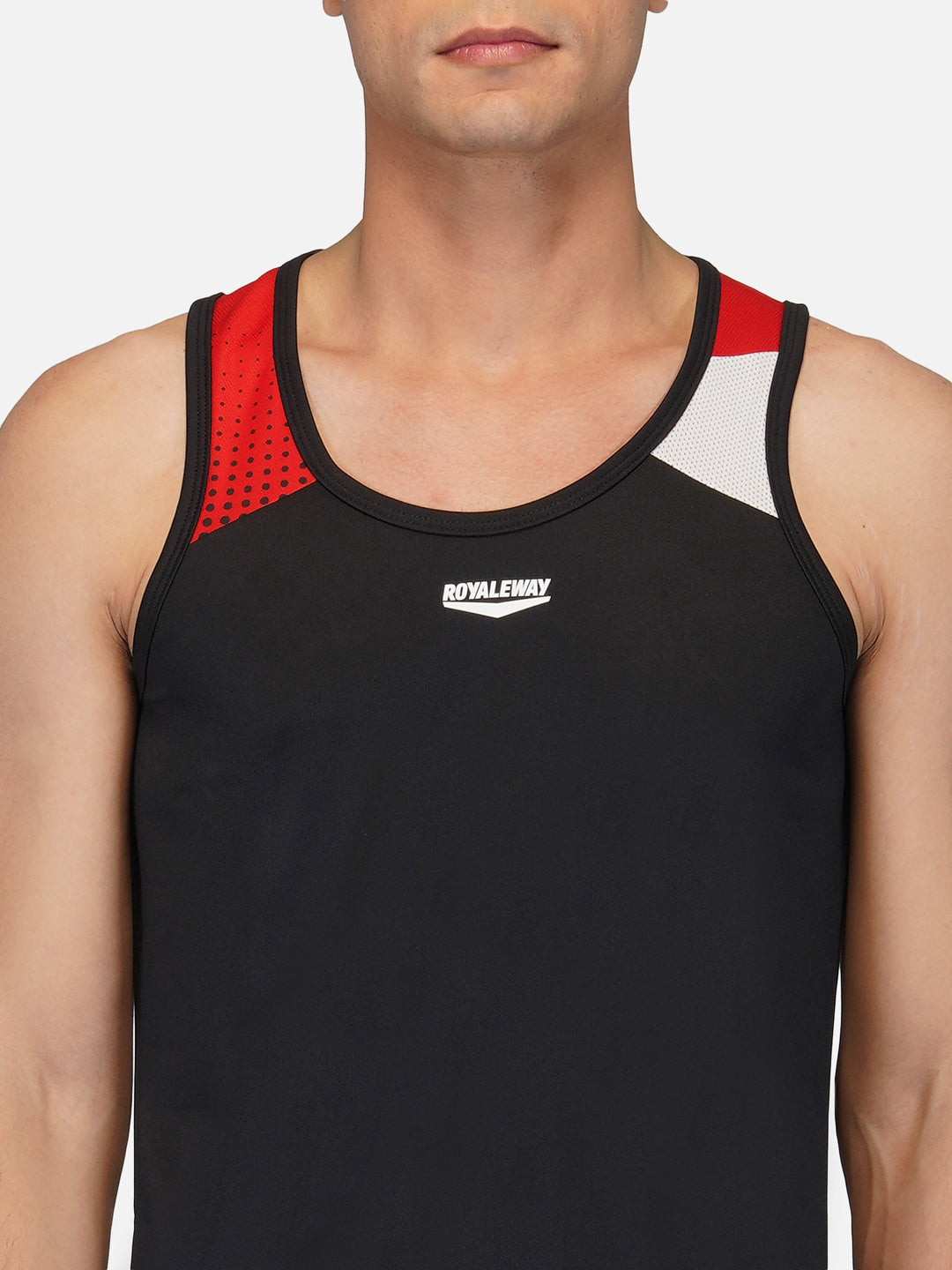 Black & Red Designer Vest RWM4030 DriDOT Vest - royaleway.com