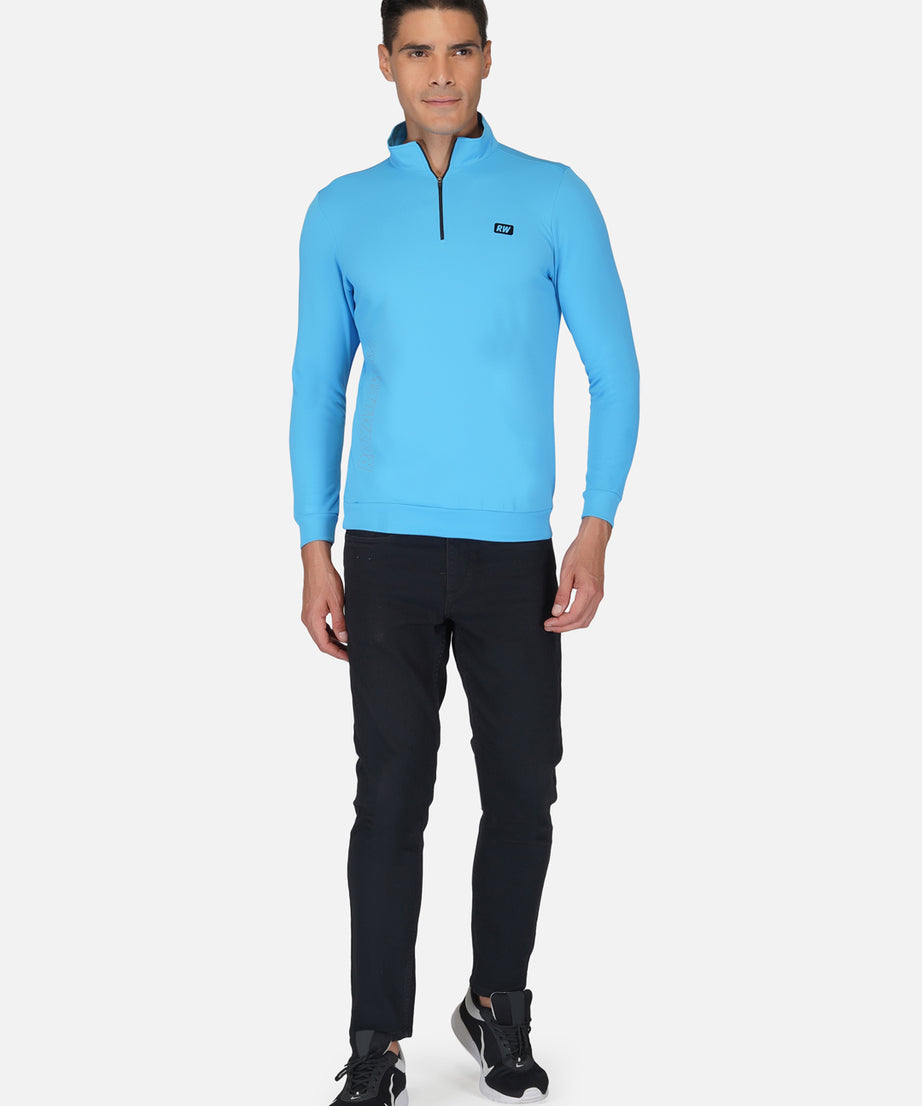 CrossFIT T Blue Half Zipper Jacket RWM6033 Half Zipper Jacket - royaleway.com