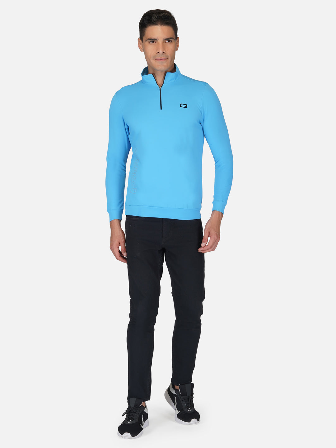 CrossFIT T Blue Half Zipper Jacket RWM6033 Half Zipper Jacket - royaleway.com