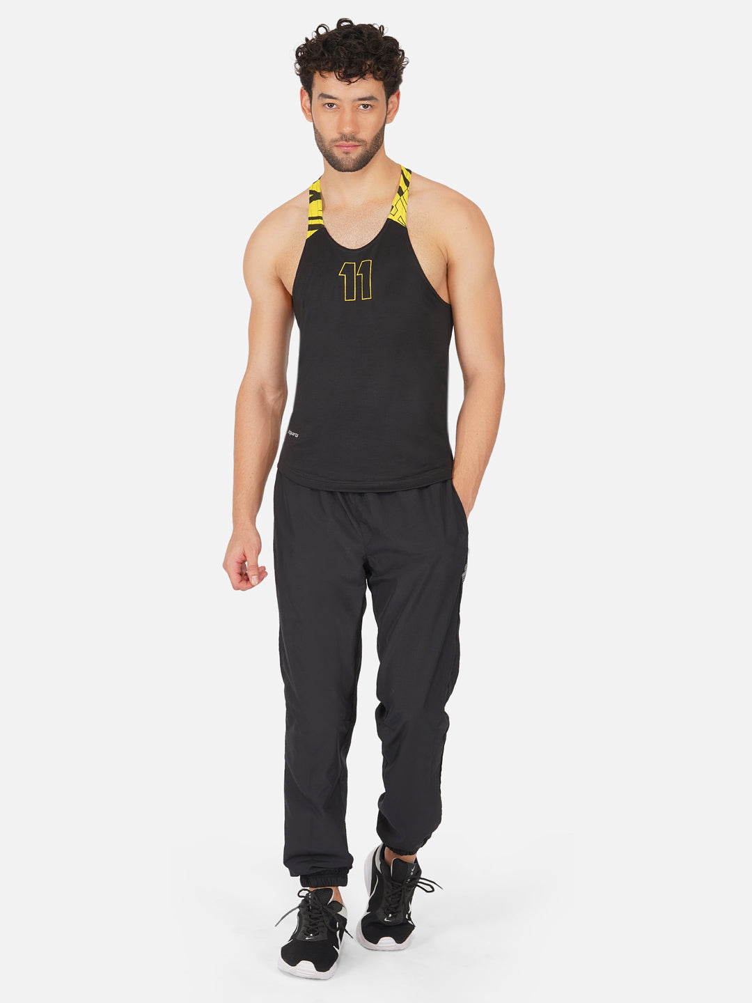 Black & Yellow Gym Sando RWM4024