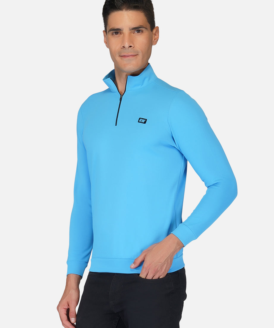 CrossFIT T Blue Half Zipper Jacket RWM6033 Half Zipper Jacket - royaleway.com